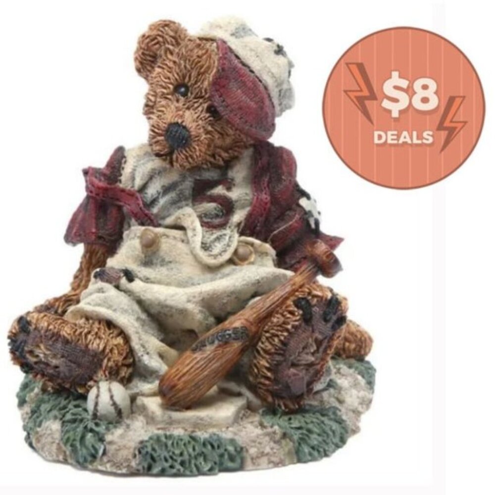 Vintage Boyd Bears Friends Homer on the Plate Resin Figurine #2225 Decor 90s